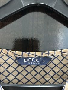 Patterned Blouse with Bell Sleeves