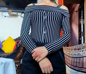Off Shoulder Full Sleeve Top