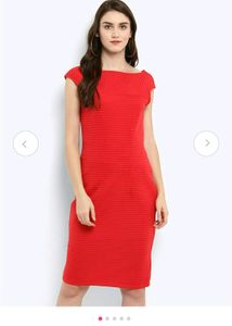High Quality Red Midi Dress