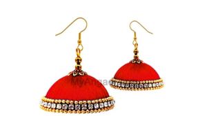 Silk Thread Jhumka