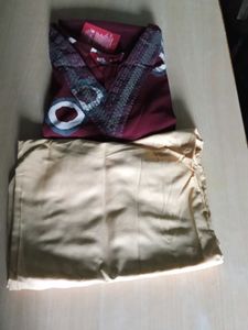 Maroon Embroidered Blouse