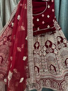 Elegant Red Bridal Lehenga Choli