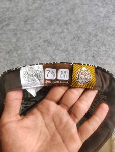 Brown All-Over Logo fitted cap