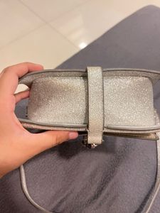H&amp;M Silver Glitter Mini Handbag