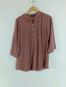 Mauve Plain Casual Top (Women)