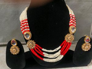 Royal Red White Beats Work Jewellery