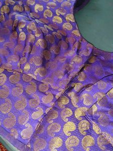 Purple Brocade Blouse