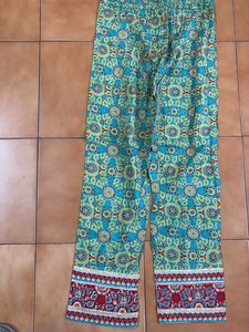 Boho Floral Print Palazzo Pants