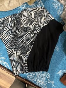 Stylish Zebra Print Top