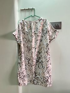 M&amp;S Stylish Printed Short Sleeve Dress