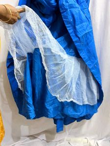 Royal Blue Embroidered Gown