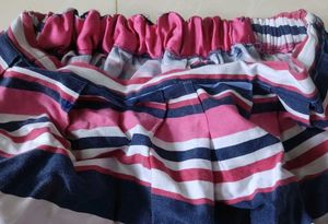Striped A-Line Skirt