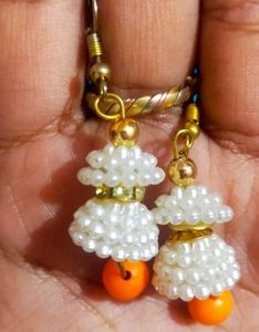 Beaded Jhumka Earrings