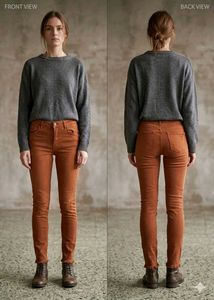 Women's Rust Colored Skinny Jeans