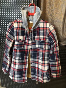 Women  Plaid Hooded Flannel Jacket