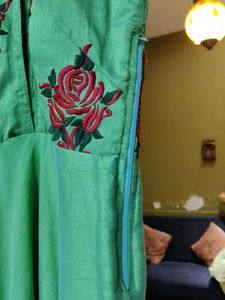 Silk Two Tone Taffeta Gown