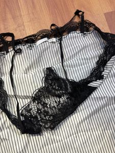 zara Black Lace Trim Camisole