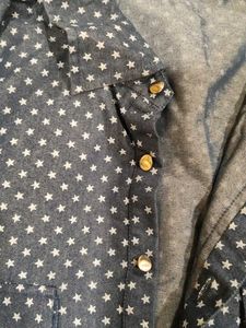 Stylish Polka Dot Long Sleeve Shirt