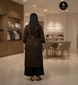 Stylish Leopard Print Kurta with Palazzos
