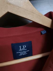 Louis Philippe Men Classic Red Polo T-shirt