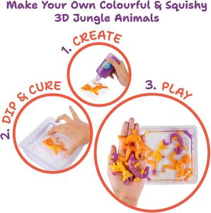FundooLabs Aqua Squish Jungle Animals Kit | Make 2