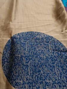 Elegant Brown Saree with Blue Border