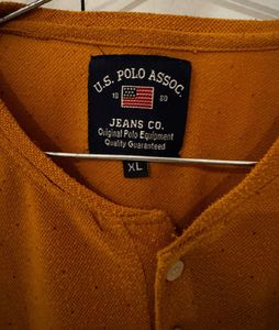 US Polo Assn Men's Mustard T-Shirt