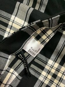 Checked Black Dress