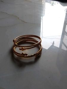 Gold Plated Bangles with Bells