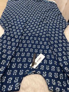 Stylish Blue Floral Kurta Set with Dupatta