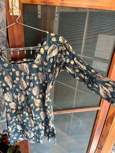 Elegant Floral Print Kurta