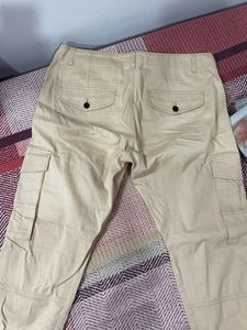 Beige/cream color Cargo Pants