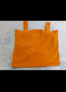 Mustard Colour Shrug And Top