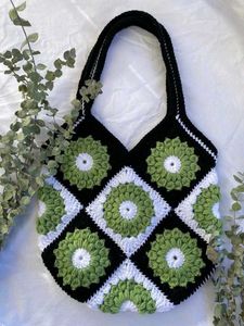 Crochet Granny Square Tote Bag