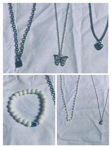 5 Necklace And 1 Bracelet