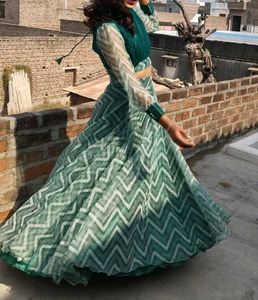 Green Lehenga Choli Set