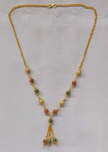 Gold Tone Beaded Necklace