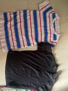 Striped &amp; Black T-Shirts Bundle