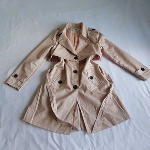 Imported  Baby pink Trench Coat 🎀🫧