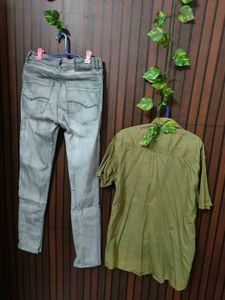 Men's Shirt &amp; Jeans Combo