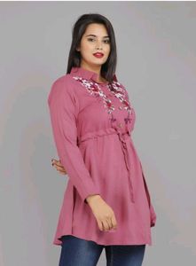 Casual Regular Sleeves Embroidered Women Top