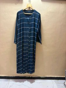 Stylish Blue Striped abaya