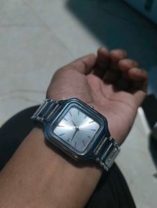 Elegant Silver Tone Watch