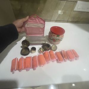Antique Dibbies, Bindhi Book, Sponge Curler