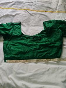 two no lining blouse with silk like borders