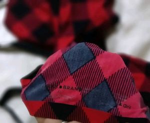 Lucky Brand Plaid Sports Bra