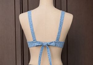 Vintage Wash Denim Bralette