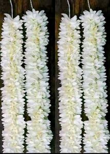 White Flower Hair Garland