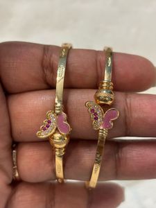 Elegant Gold Butterfly Bangles