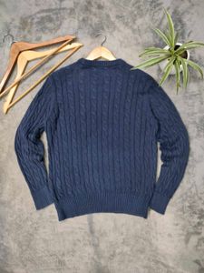 US Polo Cable Knit Pullover Sweater
